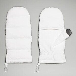 Lululemon Wunder Puff Mittens White Unisex Large/XL NWT